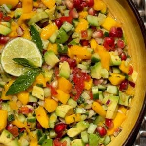 Mango Avocado Salad with Mint & Lime Dressing