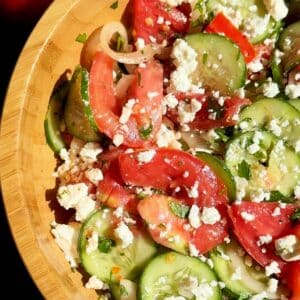 Cucumber Tomato Feta Salad