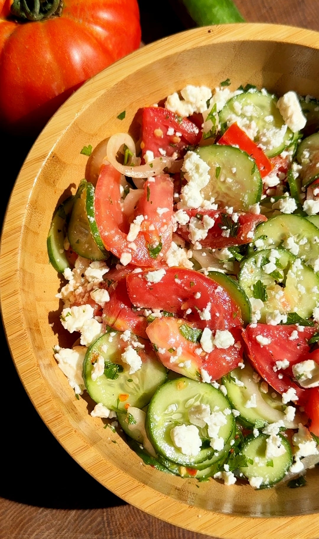 Refreshing Cucumber Tomato Feta Salad A Light Flavorful
