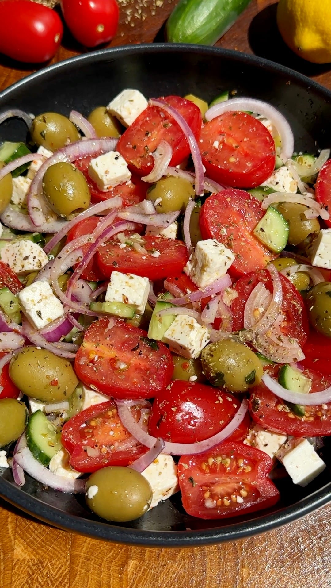 Greek Salad (With Feta Cheese)