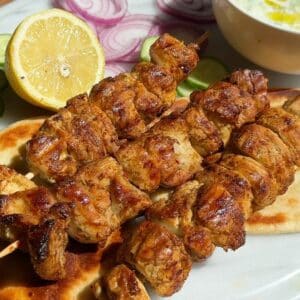 Greek chicken souvlaki