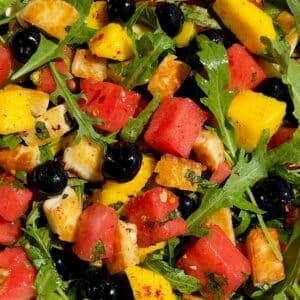 Watermelon Halloumi Salad