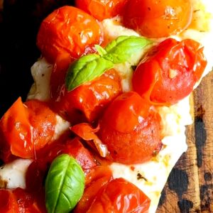 Roasted Tomato and Garlic Burrata Bread