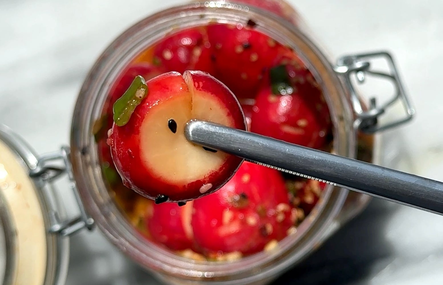 Spicy Asian Smashed Radish Salad