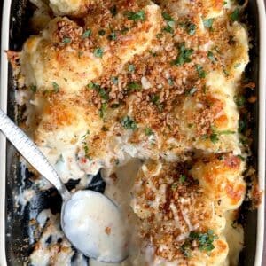 Creamy casserole with crispy topping