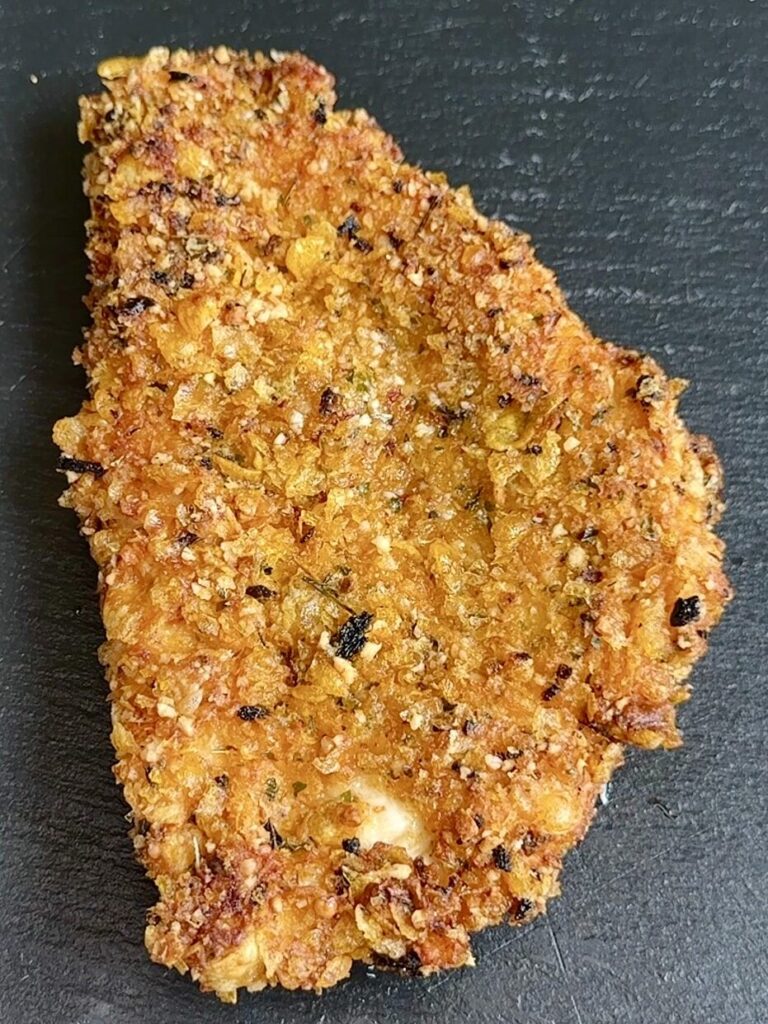 Cornflake Crusted Chicken Schnitzel