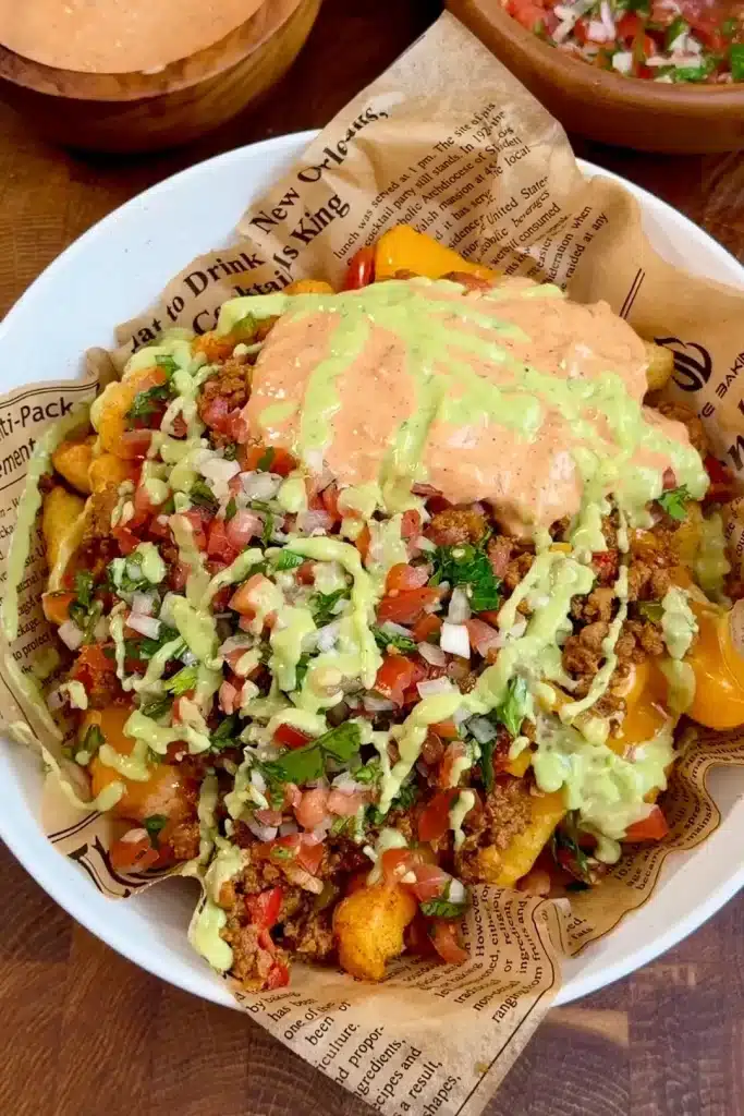 Cheesy Loaded Taco Fries