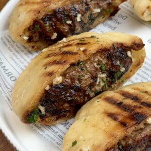 Crispy Beef Stuffed Pitas (Arayes)