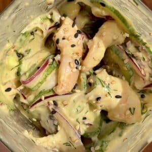 Creamy Cucumber and Shrimp Salad
