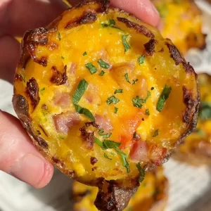 Cheesy Smashed Potato Cups